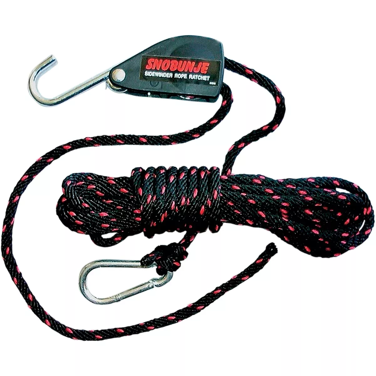SNOBUNJE INC. 3920-0055 1016 Sidewinder Locking Rope Ratchet 30′ Rope Ratchet