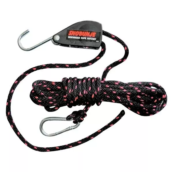SnoBunje Safety Rope Ratchet With 30’ Rope