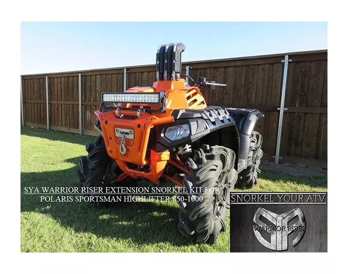 Snorkel Your ATV Warrior Riser Snorkel Kit Polaris Sportsman High Lifter 850 / 1000 2016-2024