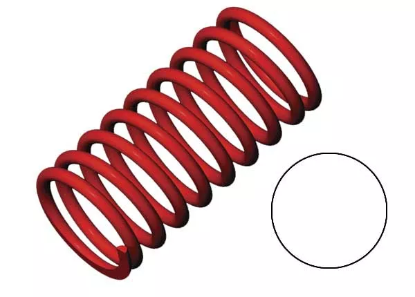 Spring, Shock (Red) (GTR) (2.9 Rate White) (1 Pair)