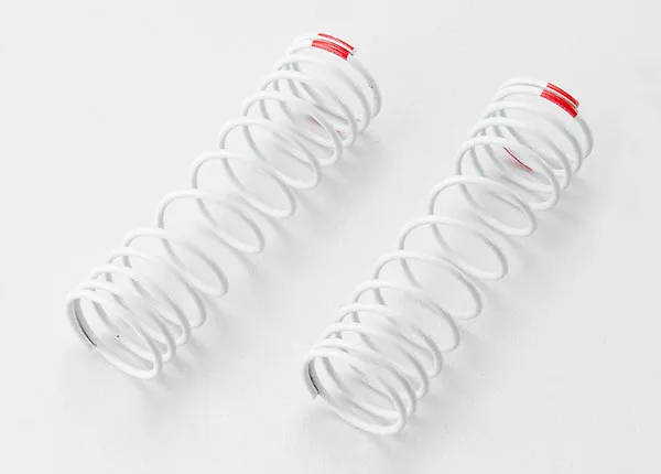 Springs, Front (White) (Progressive Rate) (2) (Fits #5862 Aluminum Big Bore Shocks)