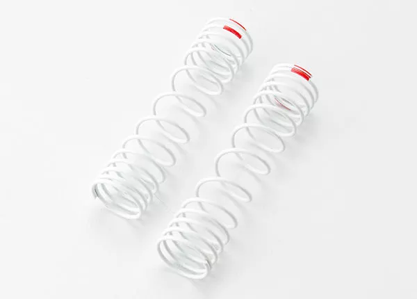 Springs, Rear (White) (Progressive Rate) (2) (Fits #5862 Aluminum Big Bore Shocks)