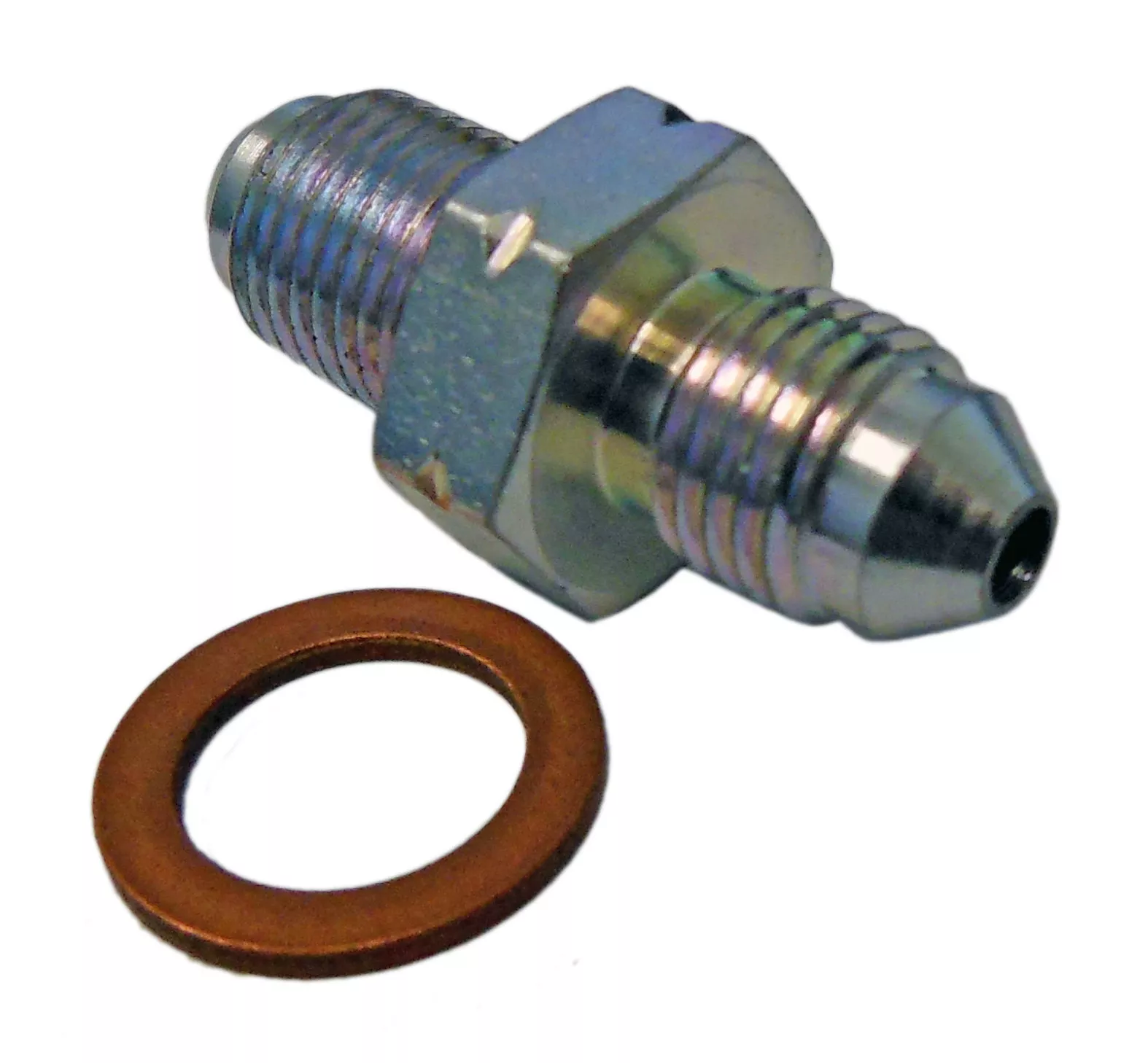 Steel Brake Fitting - (3/8” - 24 UNFto M10)