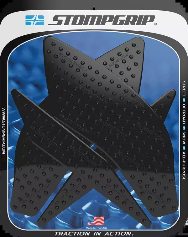 StompGrip Tank Grips - Volcano - Black - Yamaha - YZF '15-'25