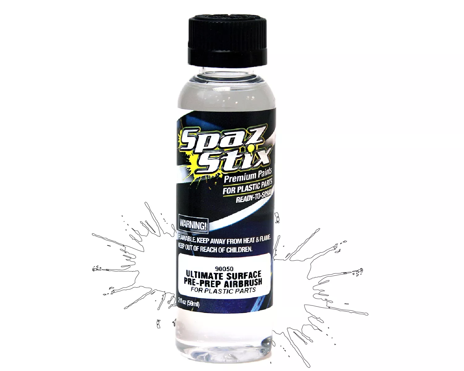Surface Pre-Prep, 2oz Bottle (For Use In Airbrushes)