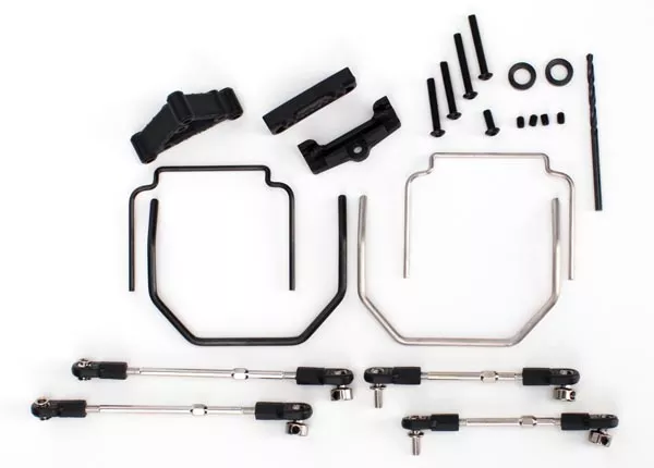 Sway Bar Kit, Revo (Front & Rear) (Includes Thick & Thin Sway Bars & Adjustable Linkage) (Requires Part #5411 to Install Rear Bumper)