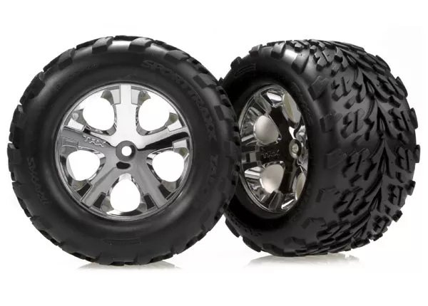 Talon Tires (2.8") on All-Star Chrome Wheels w/ Foam Inserts
