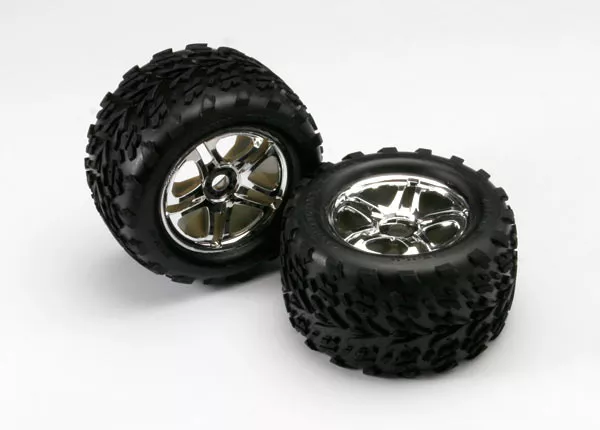 Talon Tires on SS (Split Spoke) Chrome Wheels (use w/17mm Splined Wheel Hubs & Nuts, Part# 5353X)