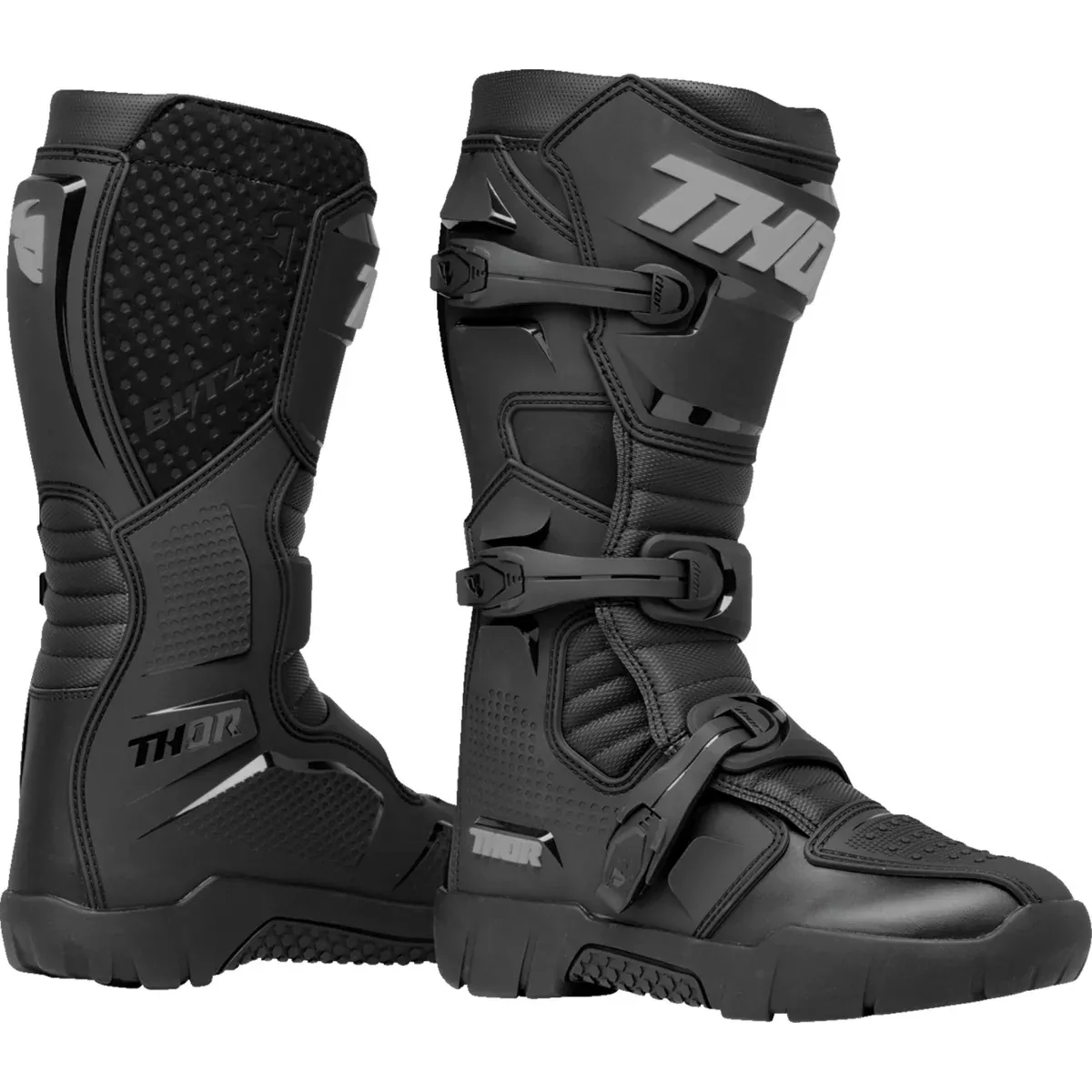 THOR Blitz XR Trail Boots Black/Gray - Size