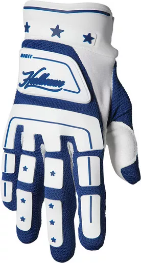 Thor Hallman White Navy Digit Gloves