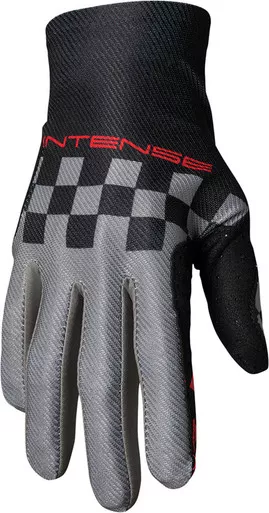 Thor Intense Black Gray Chex Gloves