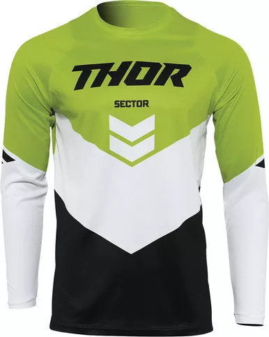 Thor Sector Black Green Chevron Youth Jersey