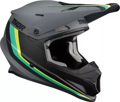 Thor Sector Gray Teal Runner MIPS Helmet
