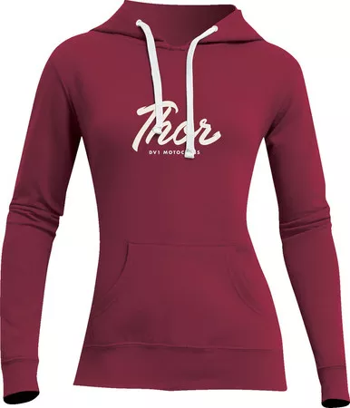 Thor Women's Script Pullover Wine Sweatshirt