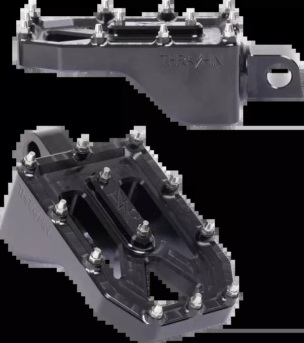 Thrashin Supply CO. Aggressor Foot Pegs - Rear - Black - HD '72-'25