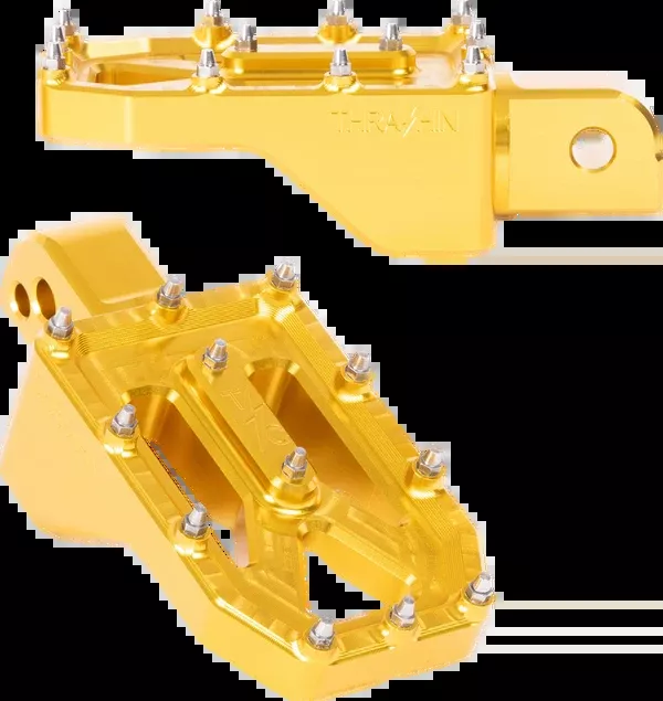 Thrashin Supply CO. Aggressor Foot Pegs – Rear – Gold – FL/FX ’18-’25
