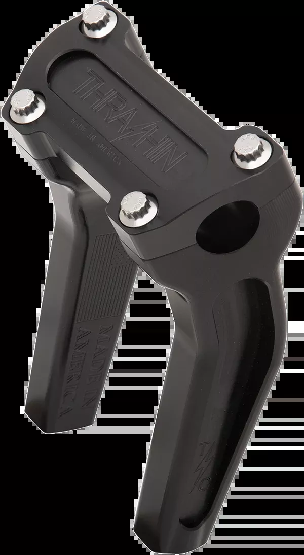 Thrashin Supply CO. Handlebar Risers – Pull Back – 6-1/2″ – Black
