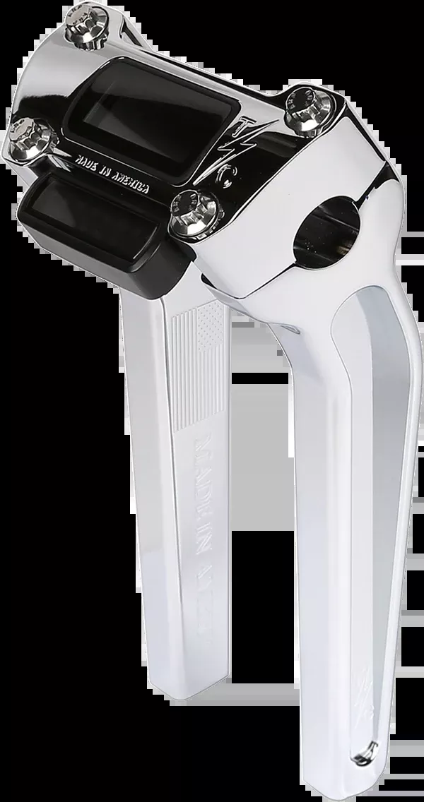 Thrashin Supply CO. Handlebar Risers – Pull Back – 9-1/2″ – Gauge Cutout – Chrome