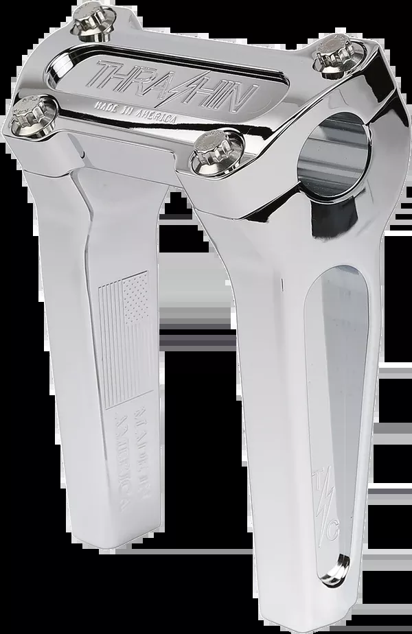 Thrashin Supply CO. Handlebar Risers – Straight – 6″ – Chrome