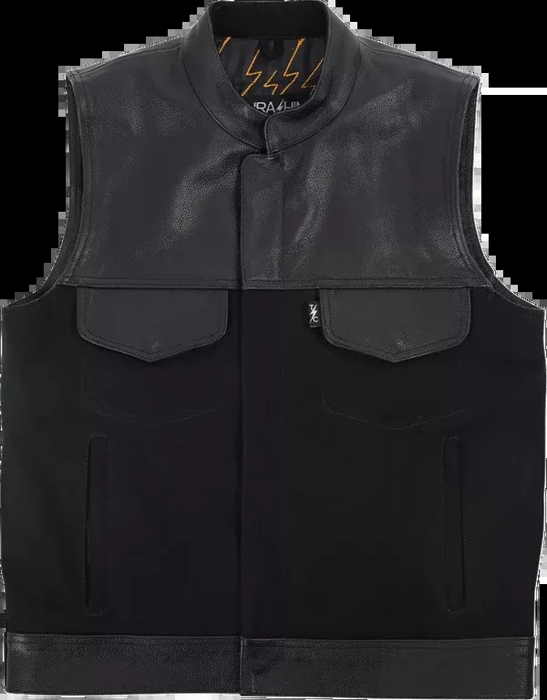 Thrashin Supply CO. Kanan Leather/Denim Riding Vest