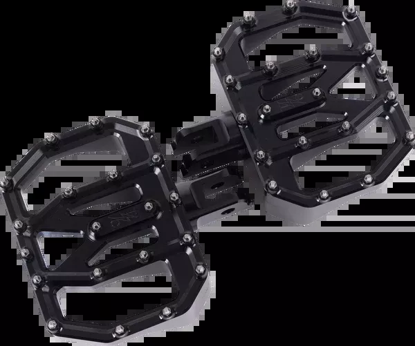 Thrashin Supply CO. Mini Aggressor Floorboards – Black – Front