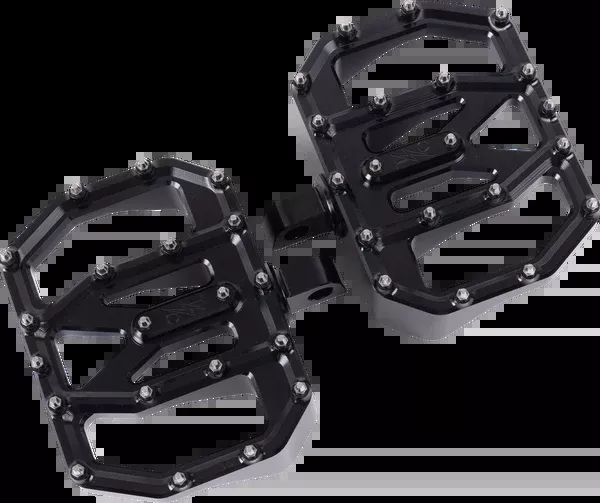 Thrashin Supply CO. Mini Aggressor Floorboards – Black – Rear