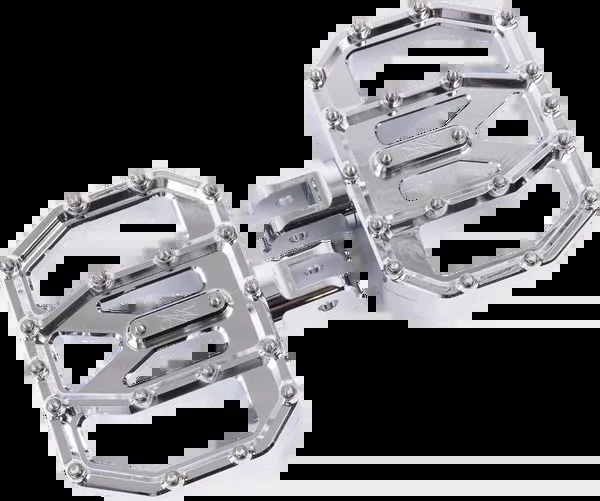 Thrashin Supply CO. Mini Aggressor Floorboards – Chrome – Front