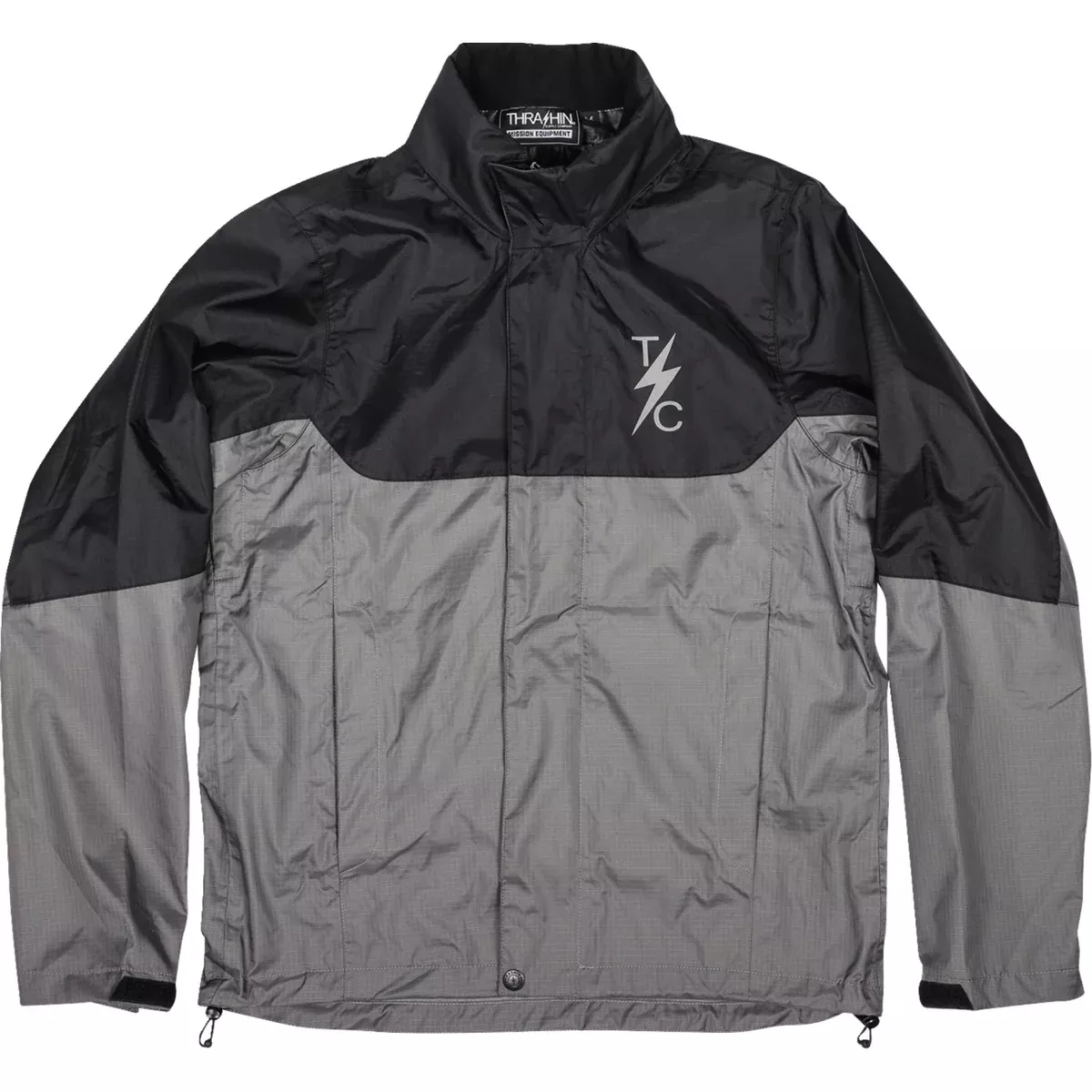 THRASHIN SUPPLY CO. Mission Waterproof Rain Jacket WP – Black/Gray