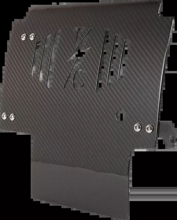 Thrashin Supply CO. Skid Plate – Carbon Fiber/Gloss – With Black Brackets – FLHX/FLTRX
