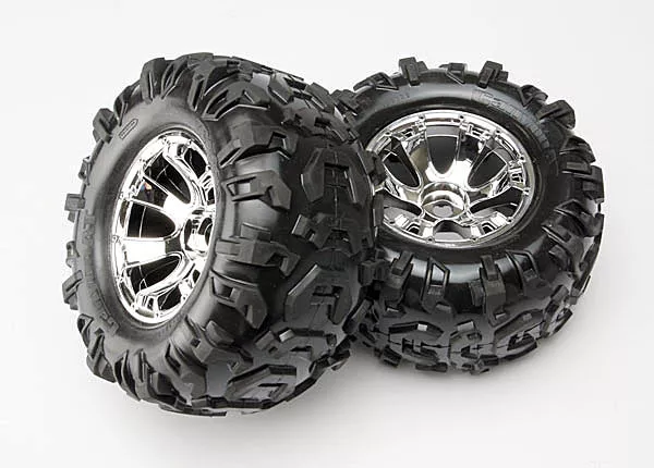 Tires & Wheels, Assembled, Glued (Geode Chrome Wheels, Canyon AT Tires, Foam Inserts) (2)