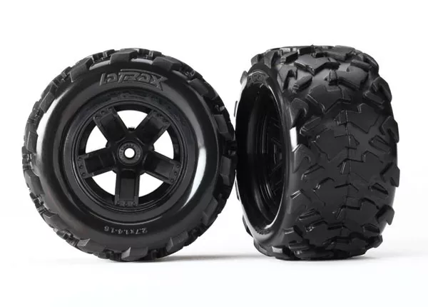 Tires & Wheels, Assembled, Glued (Teton 5-Spoke Wheels, Teton Tires) (2)