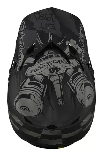 TLD SE4 Strike Gray Silver Visor