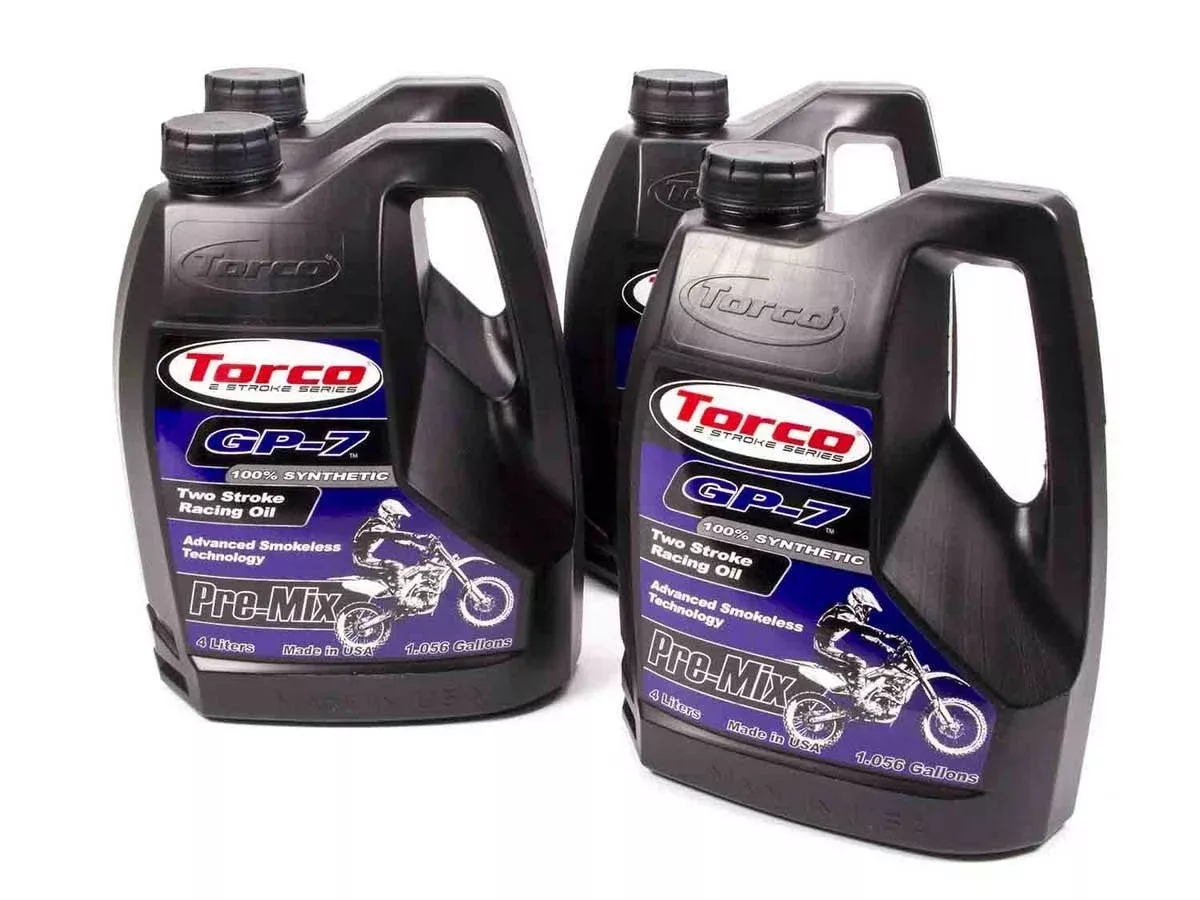 Torco Racing Oils GP-7 Racing 2 Cycle Oil Case 4×1 Gallon T930077S