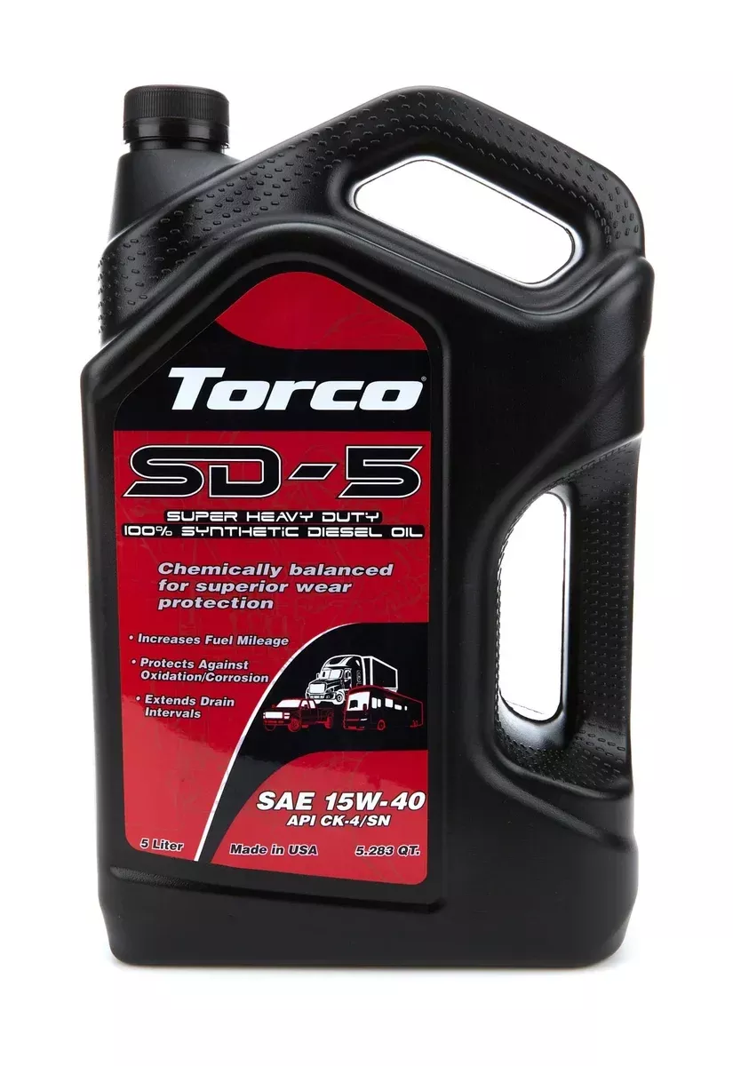 Torco Racing Oils SD-5 Synthetic 15w40 5 Liter Jug A191540LE