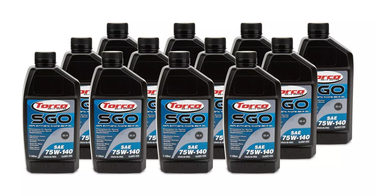 Torco Racing Oils SGO 75w140 Synthetic Racing Gear Oil Case/12 A257514C