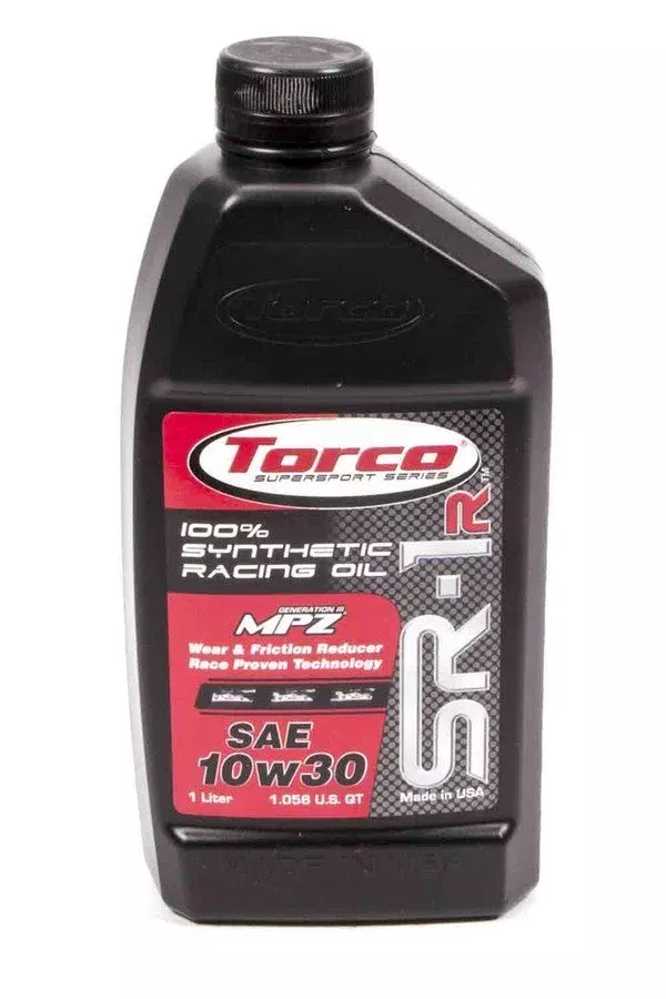 Torco Racing Oils SR-1 Synthetic Oil 10W30 1 Liter TRCA161033CE