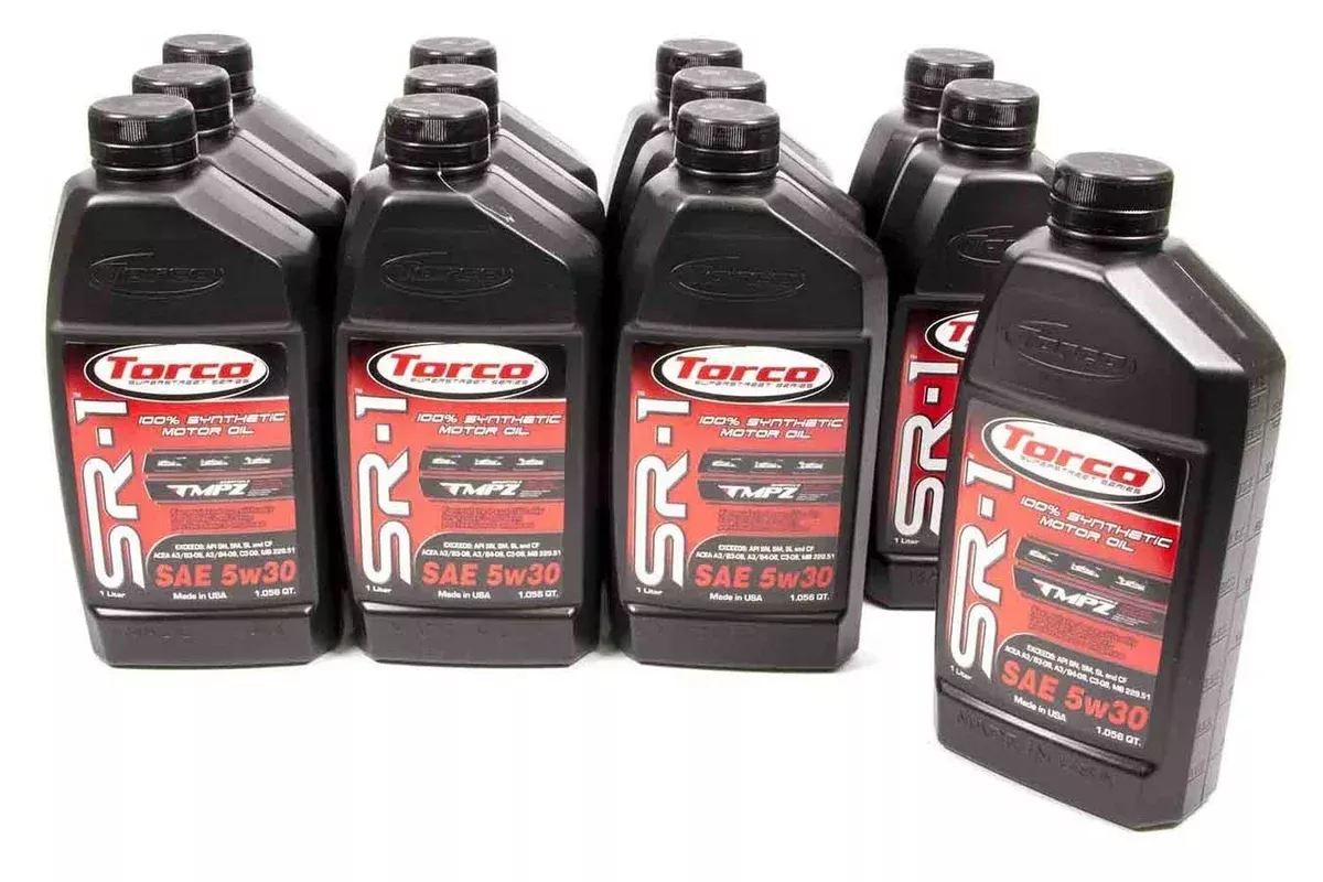 Torco Racing Oils SR-1 Synthetic Oil 5W30 Case/12 A160530C