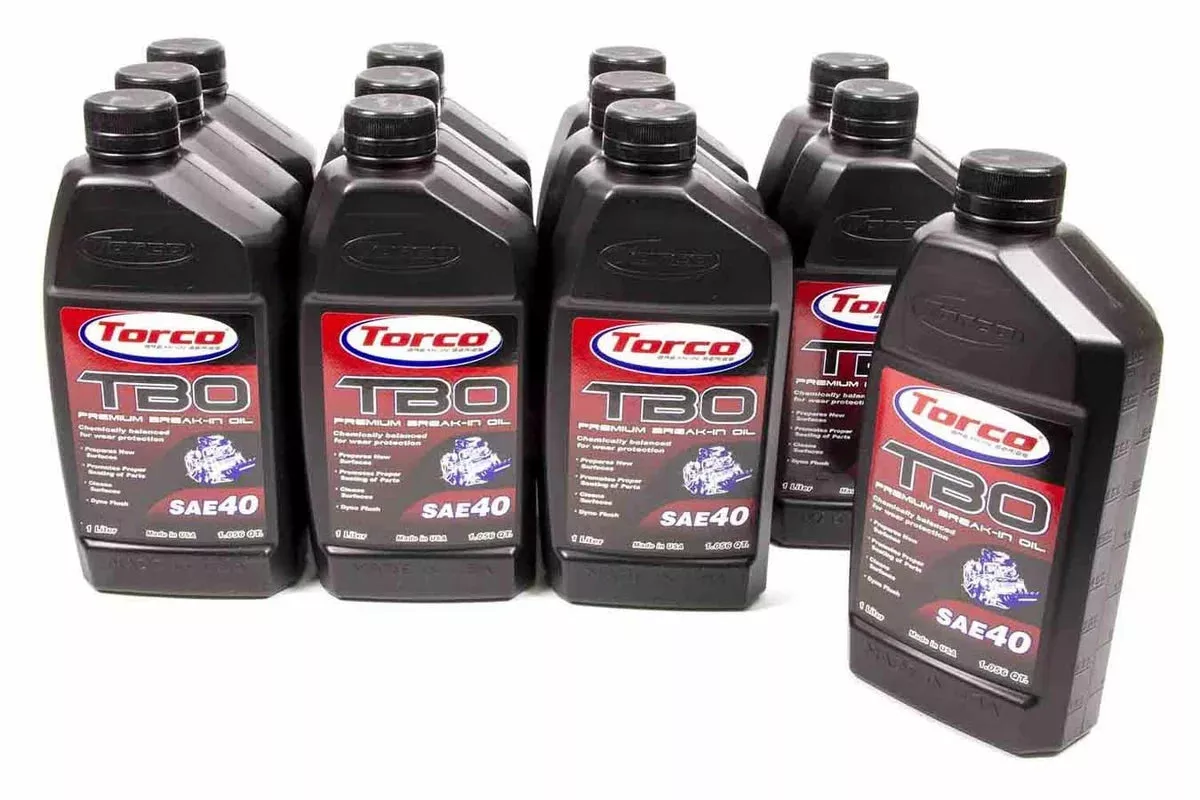 Torco Racing Oils TBO 40W Premium Break-In Oil Case/12-1 Liter A100040C