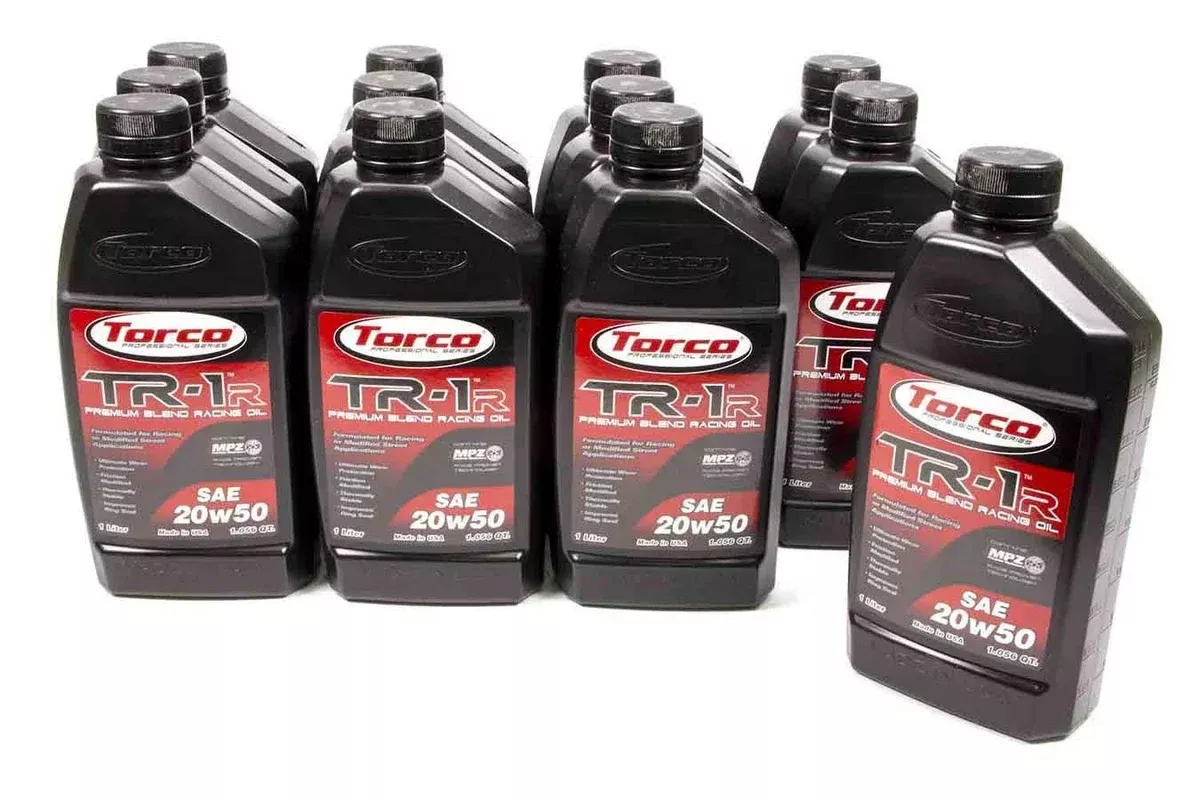 Torco Racing Oils TR-1 Racing Oil 20W50 Case/12-1 Liter A142050C