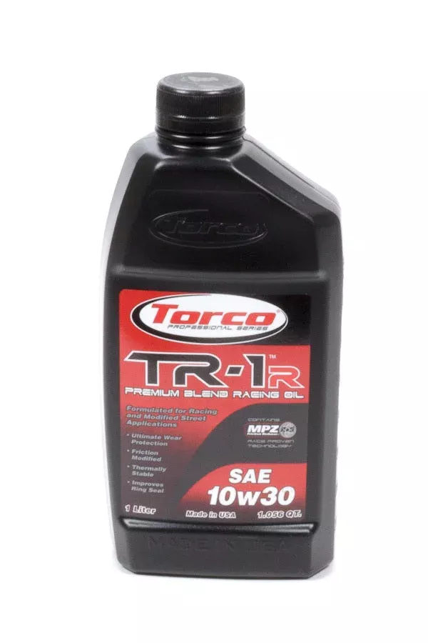 Torco Racing Oils TR-1R Racing Oil 10W30 1-Liter Bottle A141030CE