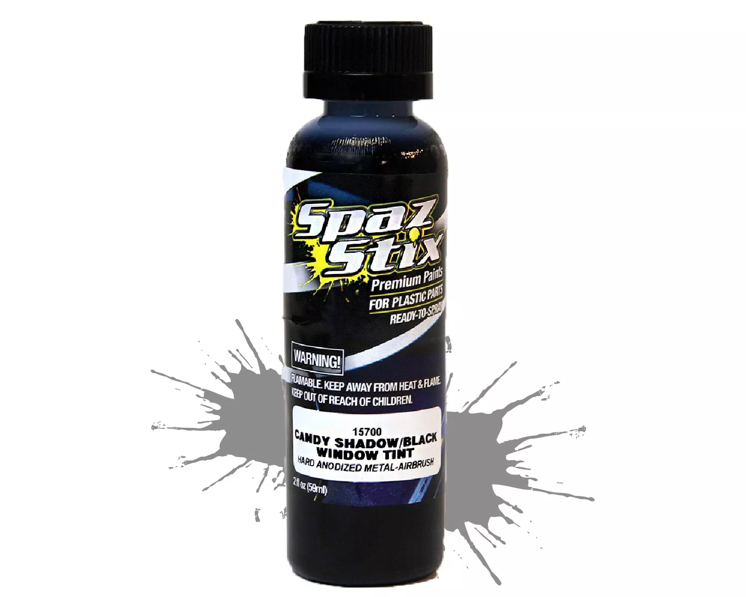 Translucent Black Airbrush Ready Paint, for Window Tint/Drop Shadows, 2oz Bottle