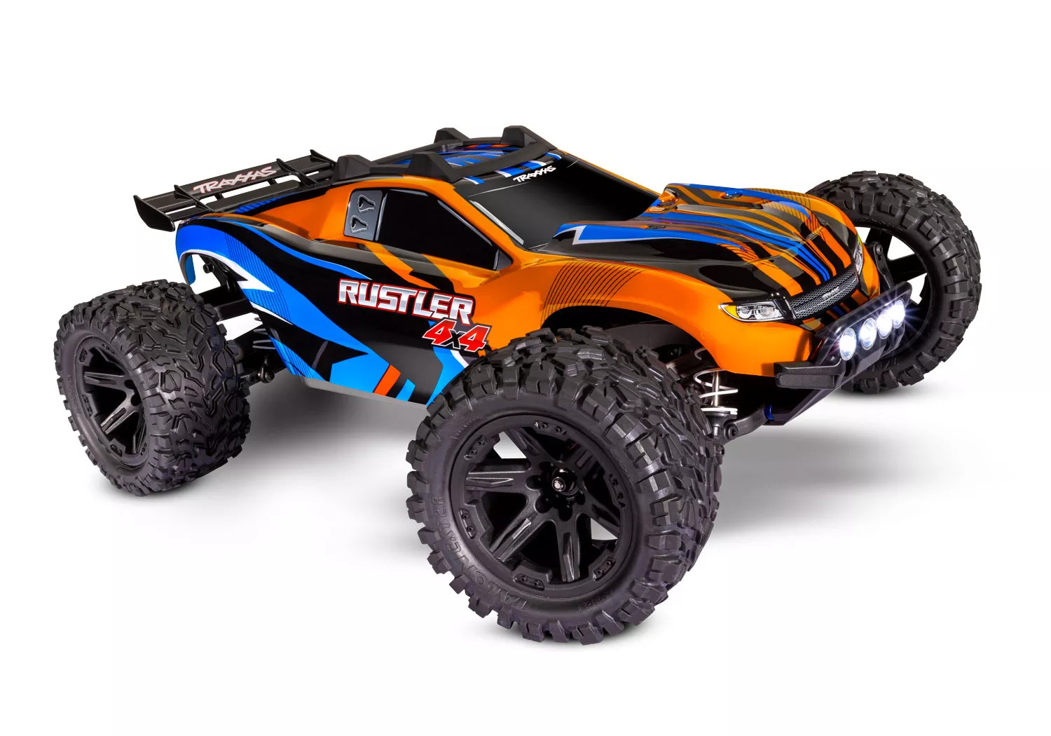 Traxxas Rustler 4WD RTR 1/10Stadium Truck with LED Lights, XL-5 ESC (Brushed) Includes 8.4V 3000 mAH NiMH iD Battery & 4 Amp Peak DC Charger