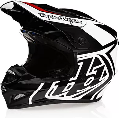 Troy Lee Designs GP Overload Black White Helmet