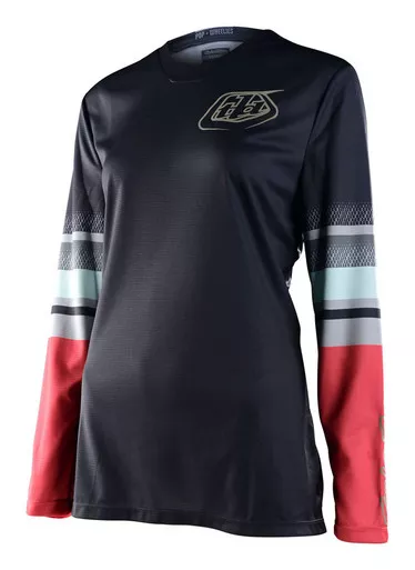 Troy Lee Designs Womens Gp Jersey Warped Charcoal