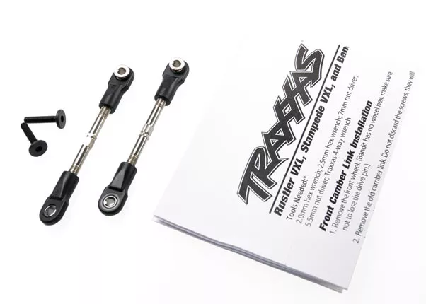 Turnbuckles, Camber Link, 47mm (Assembled w/ Rod Ends & Hollow Balls) (2)