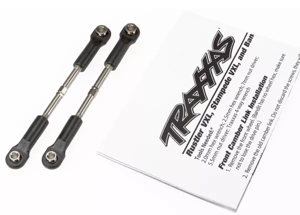 Turnbuckles, Toe Link, 55mm (75mm Center to Center) (2) w/ Rod Ends & Hollow Balls
