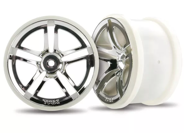 Twin-Spoke 2.8" Chrome Wheels (2WD Electric Rear)(2)