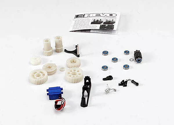 Two Speed Conversion Kit (E-Revo) (Includes Wide & Close Ratio 1st Gear Sets, Sub-Micro Servo, & Linkage) (Requires 3 Channel Transmitter)