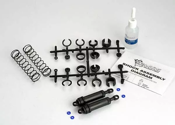 Ultra Shocks (Black) (XX-Long) (Complete w/ Spring Pre-Load Spacers & Springs) (Rear) (2)