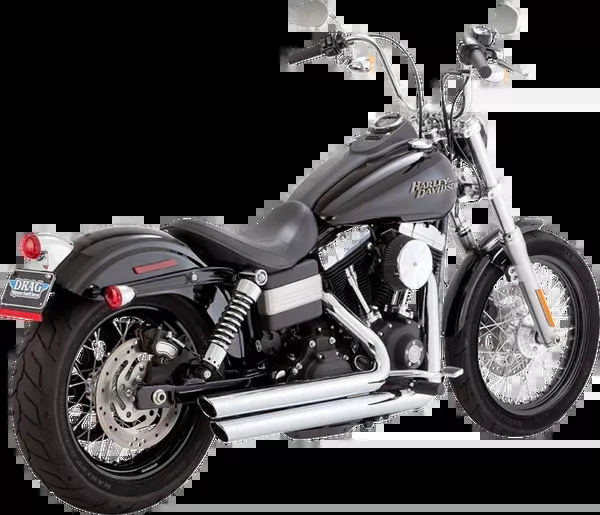 Vance & Hines Big Shots Staggered Exhaust System - Chrome